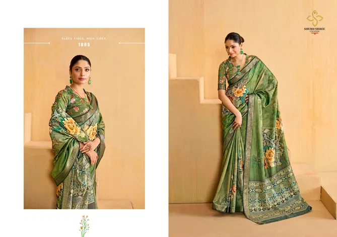 Alice By Shubh Shree Tusser Silk Designer Sarees Wholesalers In Delhi